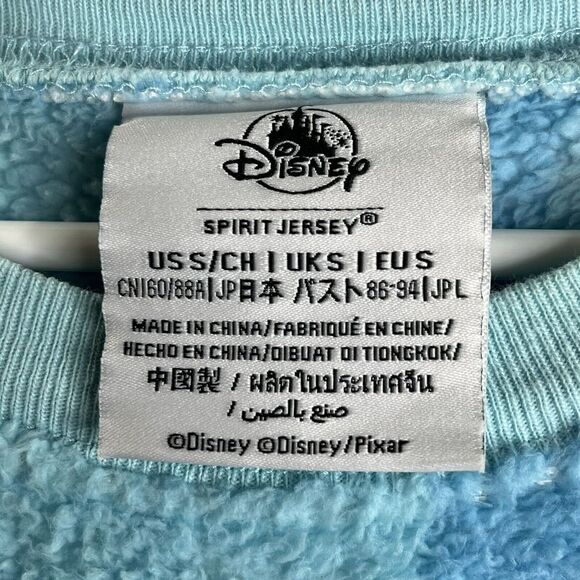 Disney Spirit Jersey Adult Small‎ Blue Pixar Sulley Lotso Fuzzy Fluffy Fleece - Picture 5 of 12